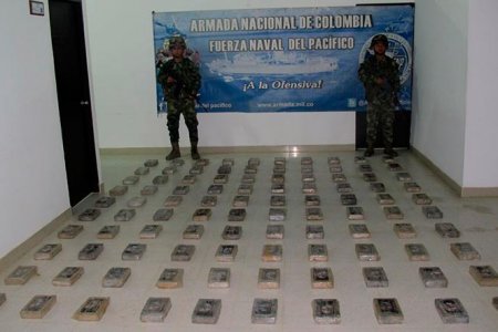 Incautados dos cargamentos de clorhidrato de cocaína en el pacífico colombiano