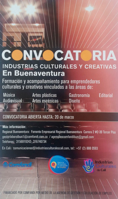 Convocatoria Industrias Culturales y Creativas en Buenaventura