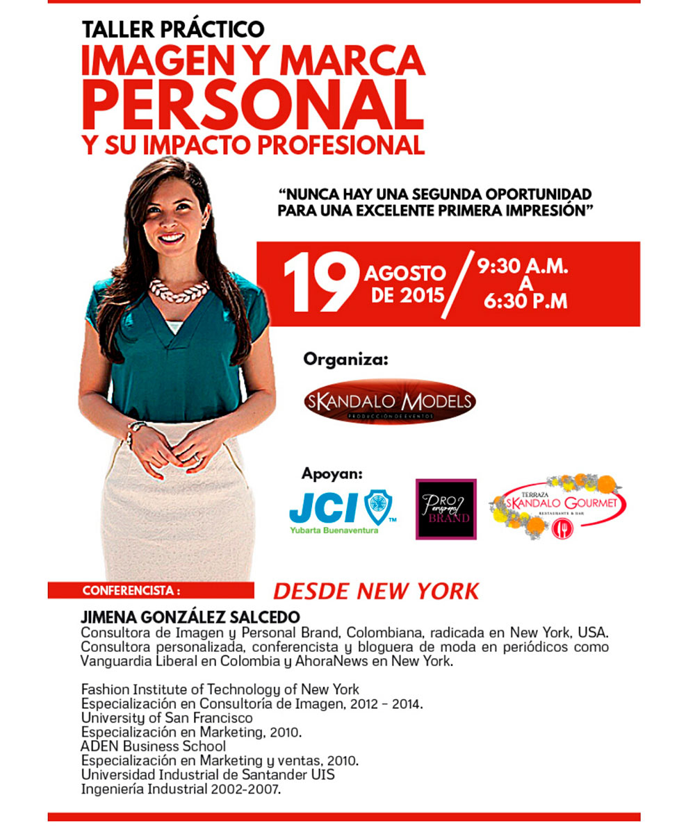 Taller de imagen y marca personal organizado por Skandalo Models