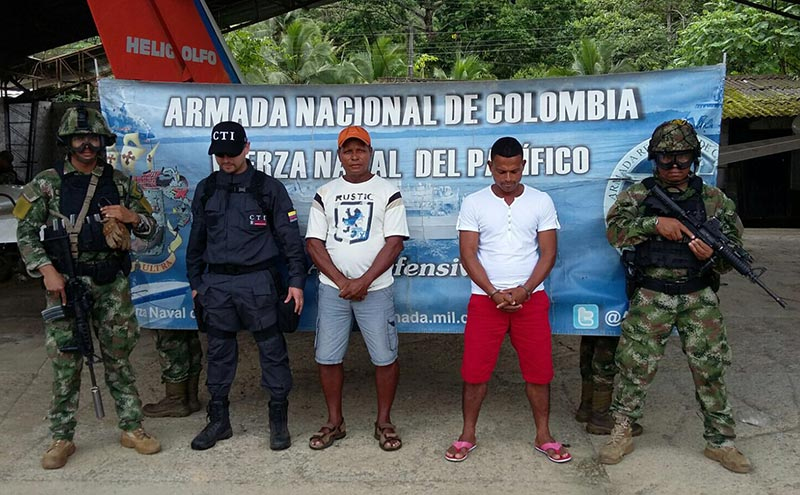 Capturados padre e hijo, quienes presuntamente son integrantes de una estructura delictiva del narcotráfico en Chocó