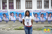 Candidata a la Alcaldía de Buenaventura Elvia Lucy Abonce se toma las calles de Buenaventura 