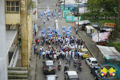 Candidata a la Alcaldía de Buenaventura Elvia Lucy Abonce se toma las calles de Buenaventura 