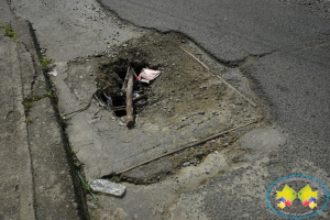 Mala calidad en tapa de válvula de acueducto ocasiona accidente 