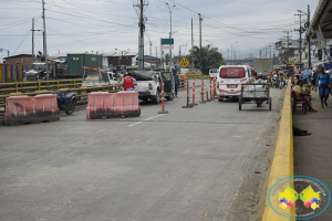 Nuevamente el nuevo puente El Piñal es sometido a reparación de sus untas de dilatación
