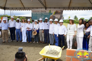 Presidente Santos colocó de forma simbólica la primera piedra de la construcción de la nueva sede del Sena en Buenaventura