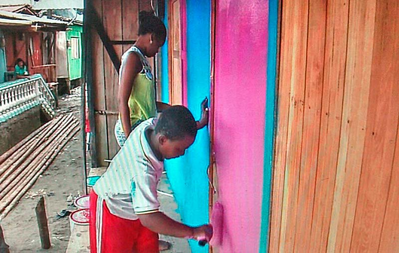 La Bocana se llenó de color  con sueños de esperanza