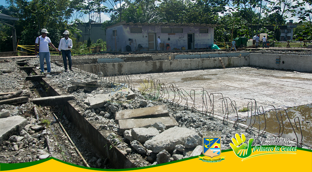 Inderbuenaventura y Coldeportes realizaron seguimiento al avance de reconstrucción de la piscina olímpica