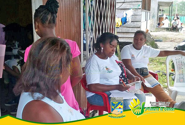 Secretaría de Salud visitó el barrio El Cristal para prevenir posibles casos de meningitis por meningococo o tuberculosis