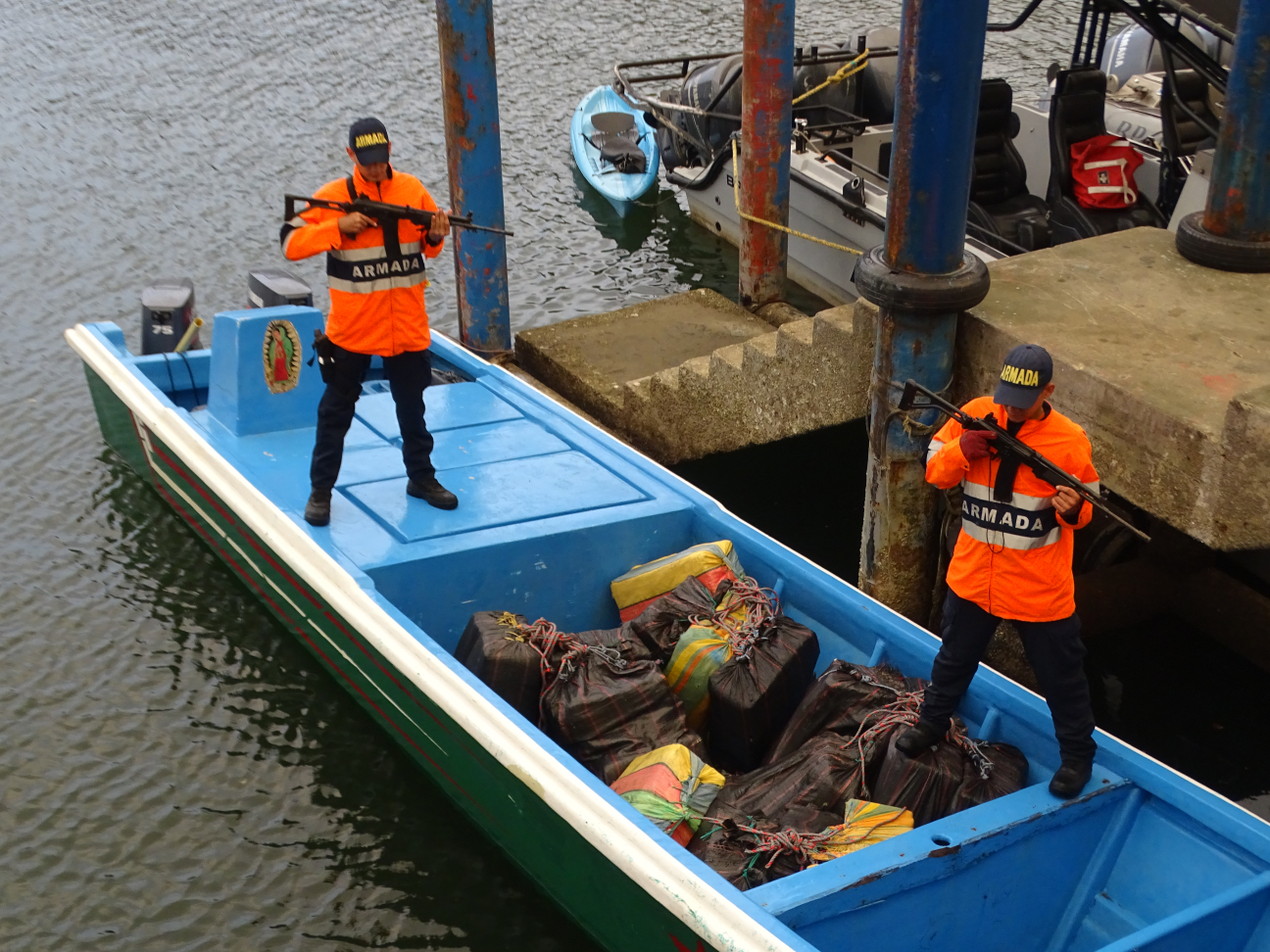 Fueron incautados 757 kilos de cocaína en el pacífico colombiano 