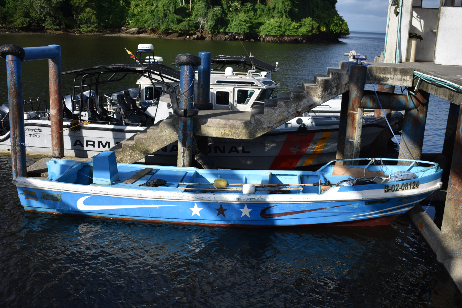 Cerca de Tumaco fue recuperada una lancha hurtada en Ecuador 