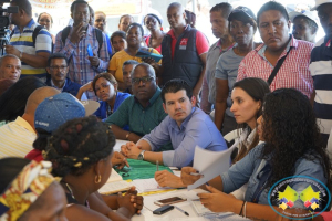 Platoneras y comerciantes de productos en la galería José Hilario López de Pueblo Nuevo levantaron la protesta que realizaban
