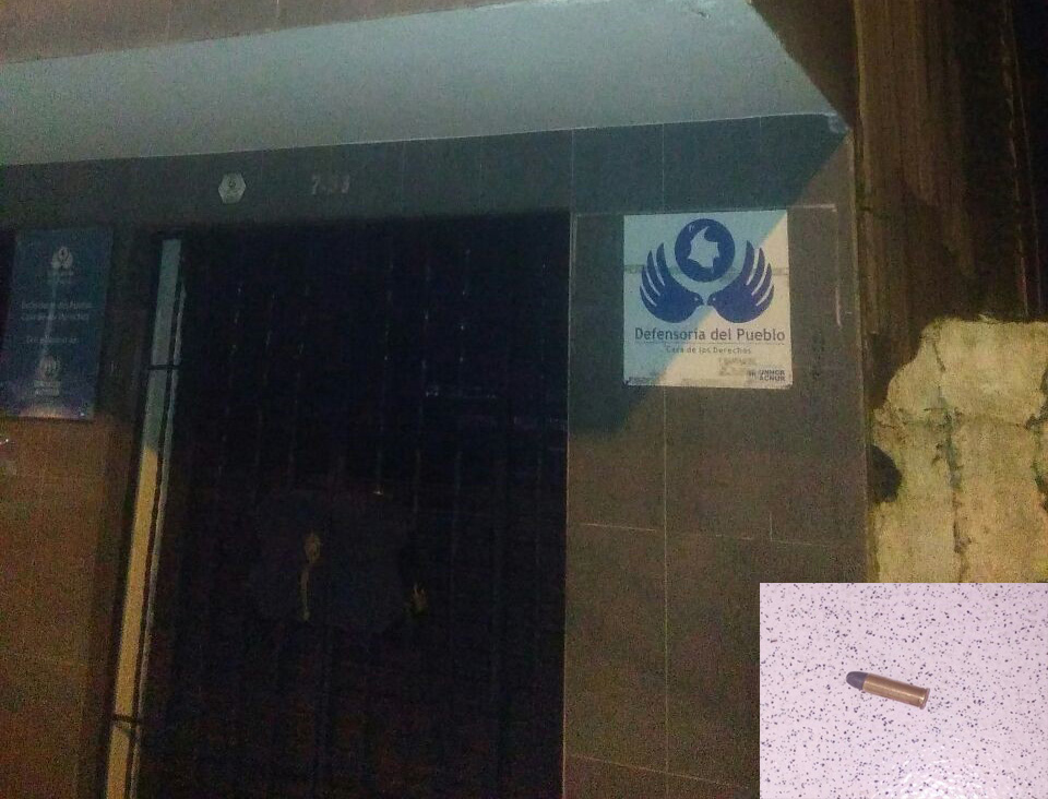 Fiscalía investiga hallazgo de un cartucho de bala arrojado en la sede de la Defensoría del Pueblo de Buenaventura