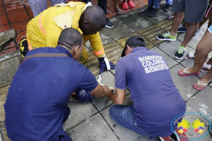 Bomberos voluntarios atendieron incendio estructural en la calle 5ª por el sector de la curva 