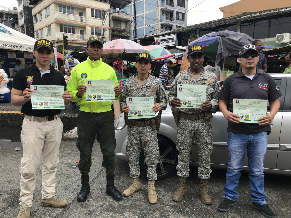 La Armada Nacional, Policía Nacional y Fiscalía, fortalecen en Buenaventura la campaña “Yo no Pago, Yo Denuncio” 