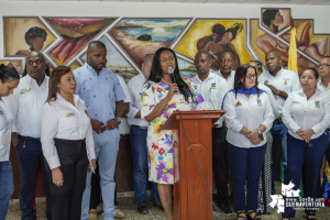 La alcaldesa de Buenaventura, Maby Viera, entregó informe de los 100 días de gestión al frente de la Administración Distrital