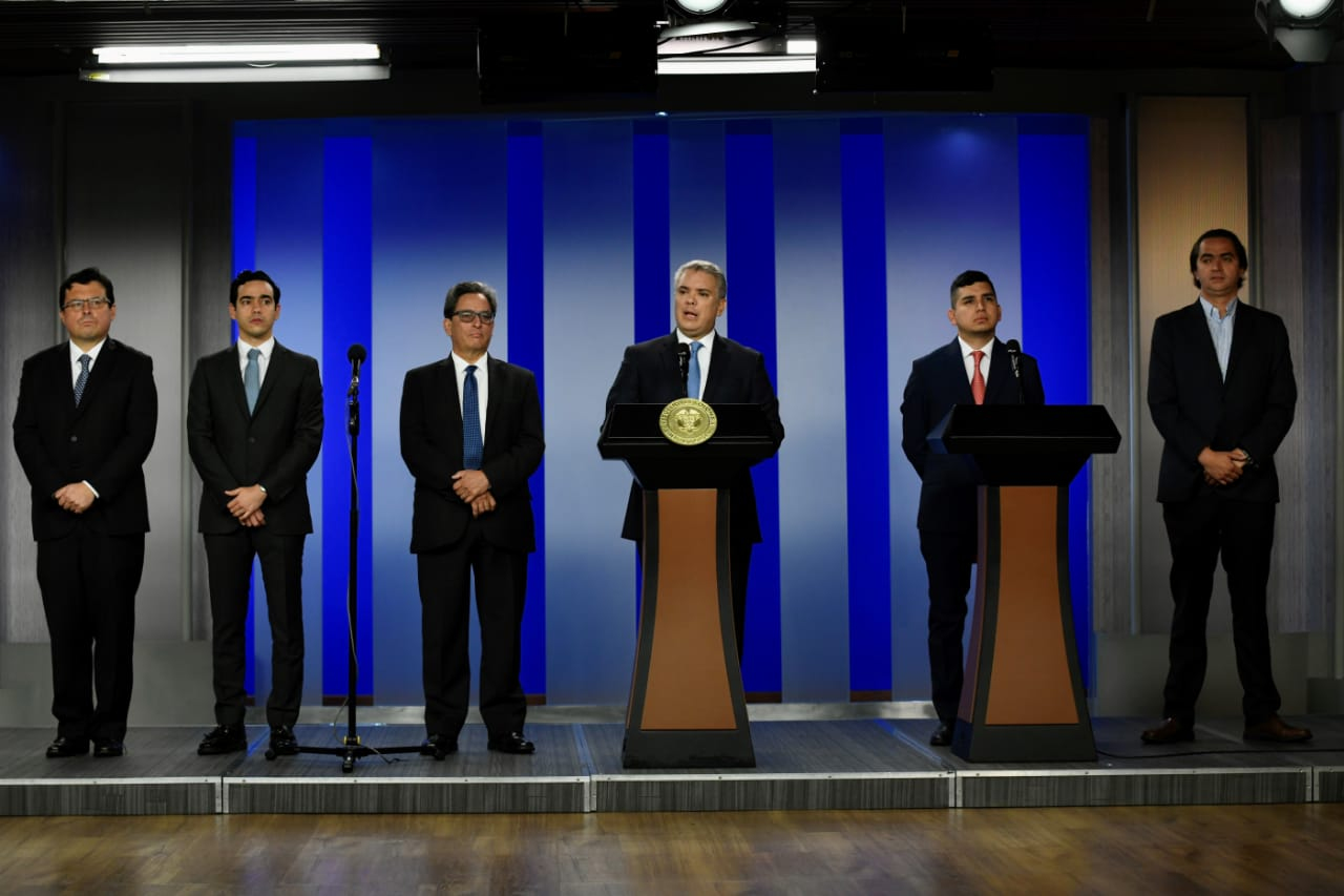 El Gobierno nacional le anunció al país las primeras medidas económicas y sociales, en el marco de la declaratoria del Estado de Emergencia