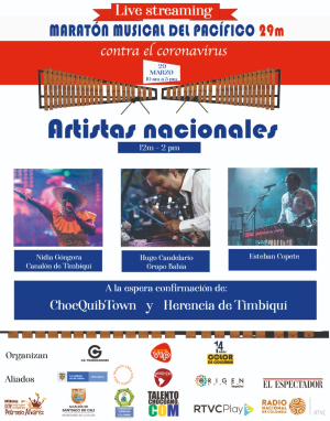 Live streaming Maratón Musical del Pacífico contra el coronavirus, el domingo 29 de marzo