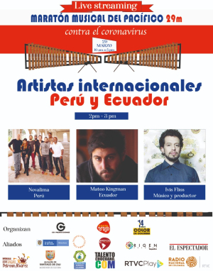 Live streaming Maratón Musical del Pacífico contra el coronavirus, el domingo 29 de marzo