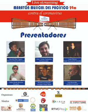 Live streaming Maratón Musical del Pacífico contra el coronavirus, el domingo 29 de marzo