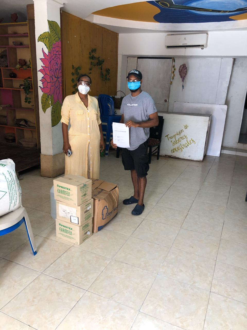 La Secretaria de Salud hizo entrega de kits de bioseguridad a Asoparupa y al Hospital San Agustín de Puerto Merizalde