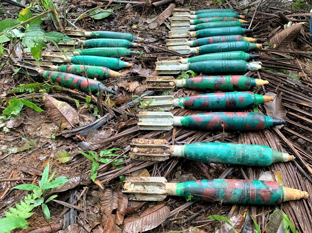 La Armada de Colombia incautó en el Chocó artefactos explosivos que pertenecerían al ELN
