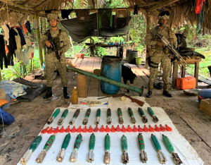 La Armada de Colombia incautó en el Chocó artefactos explosivos que pertenecerían al ELN