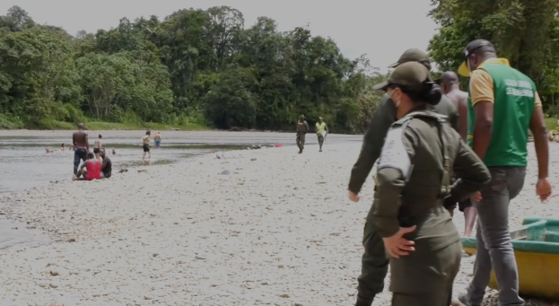 Fueron sorprendidas varias personas haciendo turismo en los ríos durante el fin de semana y puente festivo en Buenaventura