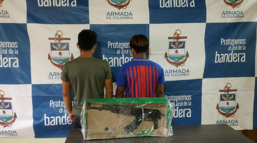 La Armada de Colombia recuperó dos menores de edad reclutados al parecer por el ELN en Juradó, Chocó