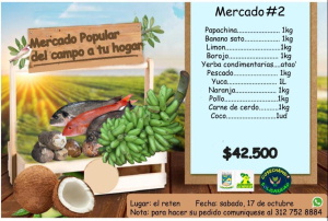 El sábado 17 de octubre se realizará en el antiguo retén la estrategia ‘Mercado Popular Campesino a tu Hogar’