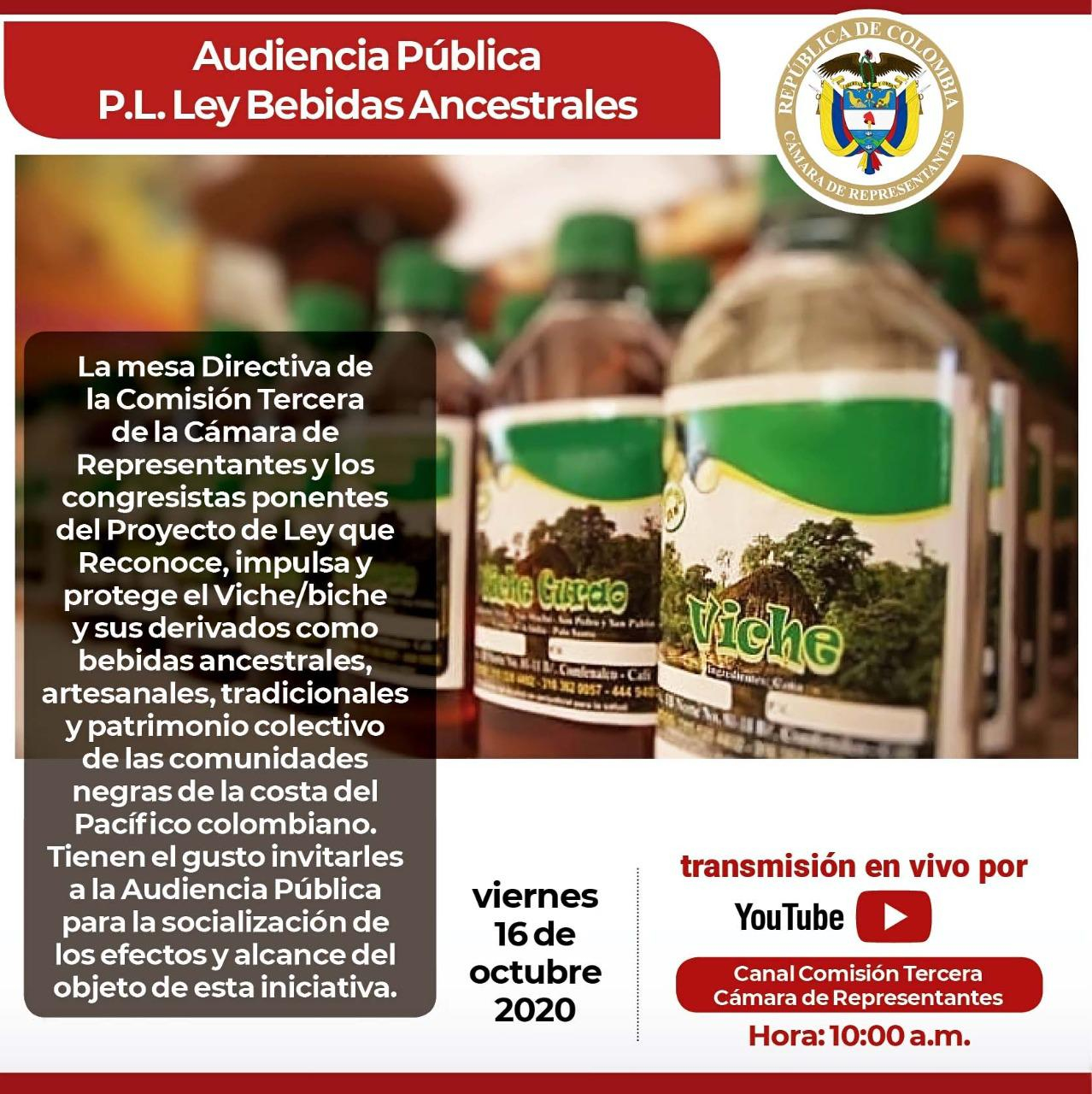 Proyecto de ley sobre bebidas ancestrales inicia proceso de audiencias públicas con las comunidades