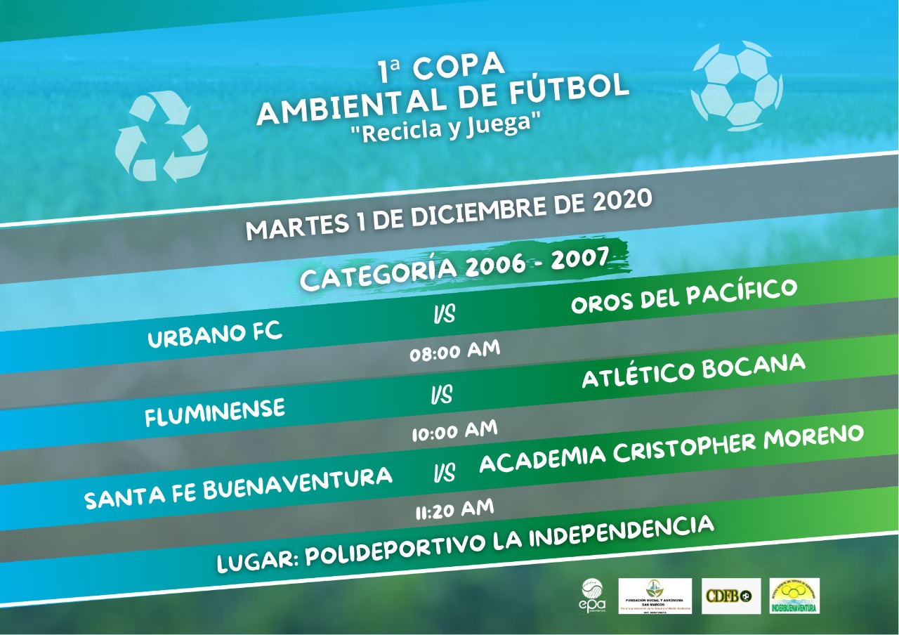 Arrancó la 1a Copa Ambiental de Fútbol “Recicla y Juega” 2020 del EPA Buenaventura
