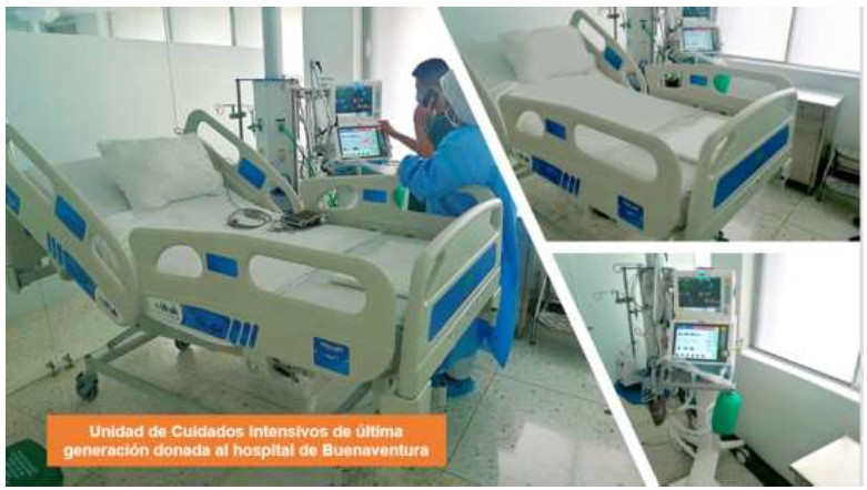 Celsia donó una UCI y elementos de bioseguridad al Hospital Distrital Luis Ablanque de la Plata de Buenaventura