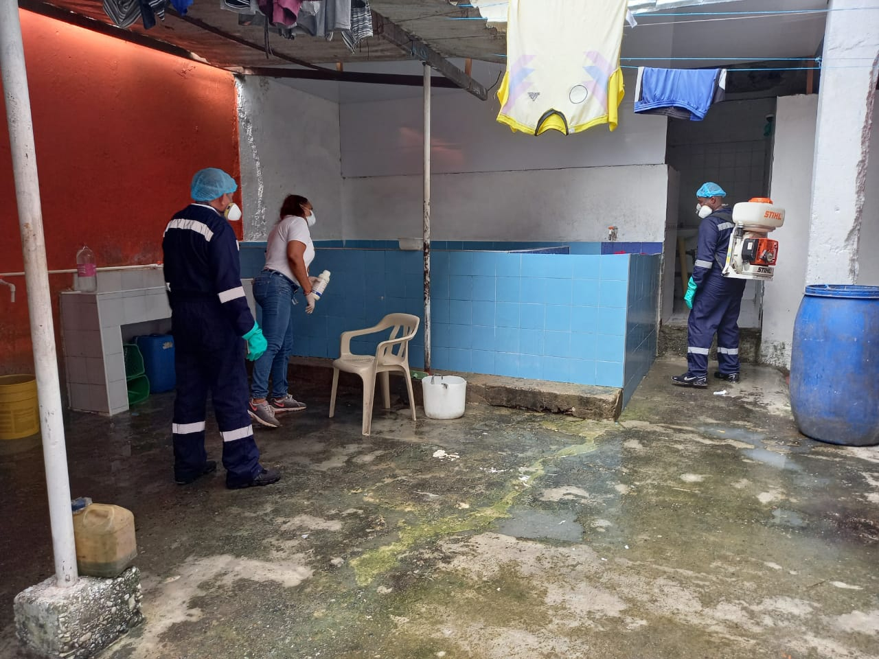 La Secretaría de Salud Distrital realizó control larvario y fumigación en la Cárcel de Buenaventura 