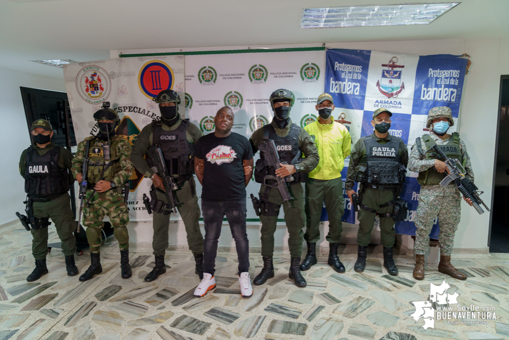 La Fuerza Pública acantonada en Buenaventura realizó la captura a alias Cheo, presunto cabecilla de Los Espartanos 