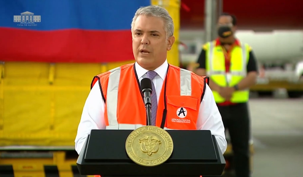 El proceso de vacunación empezará el miércoles 17 de febrero, anuncia el Presidente Duque