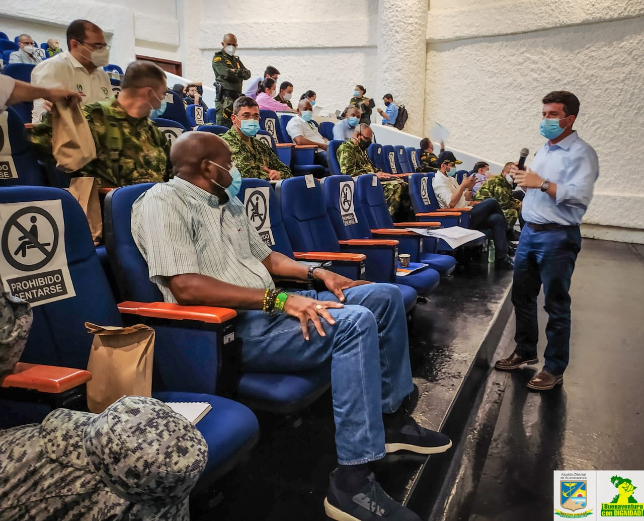 El Ministro de Defensa y el Alcalde Distrital entregaron balance operacional en Buenaventura 