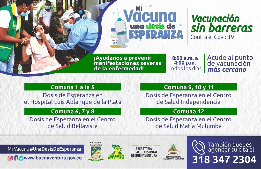 Buenaventura inició la búsqueda activa de población entre 70 y 80 años para que se apliquen la vacuna contra la COVID-19