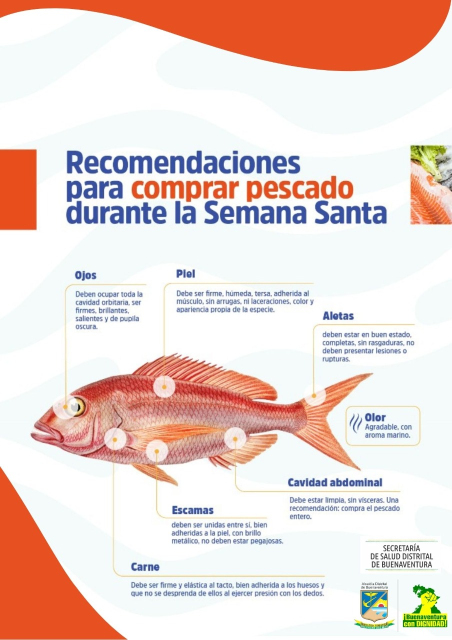 La Secretaría de Salud de Buenaventura fortalece la inspección y vigilancia a la comercialización de pescado en temporada de Semana Santa