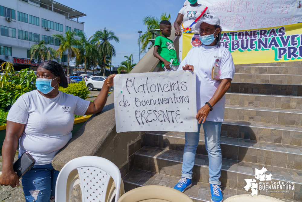 Sector pesquero de Buenaventura marchó contra el Decreto 282 de 2021 que restringe la pesca del toyo y otras especies