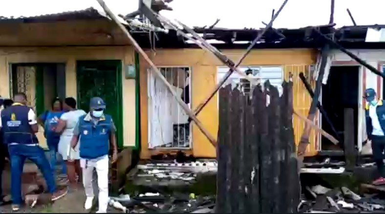 Seis viviendas afectadas fue el saldo de emergencia por incendio presentado en el barrio San Francisco