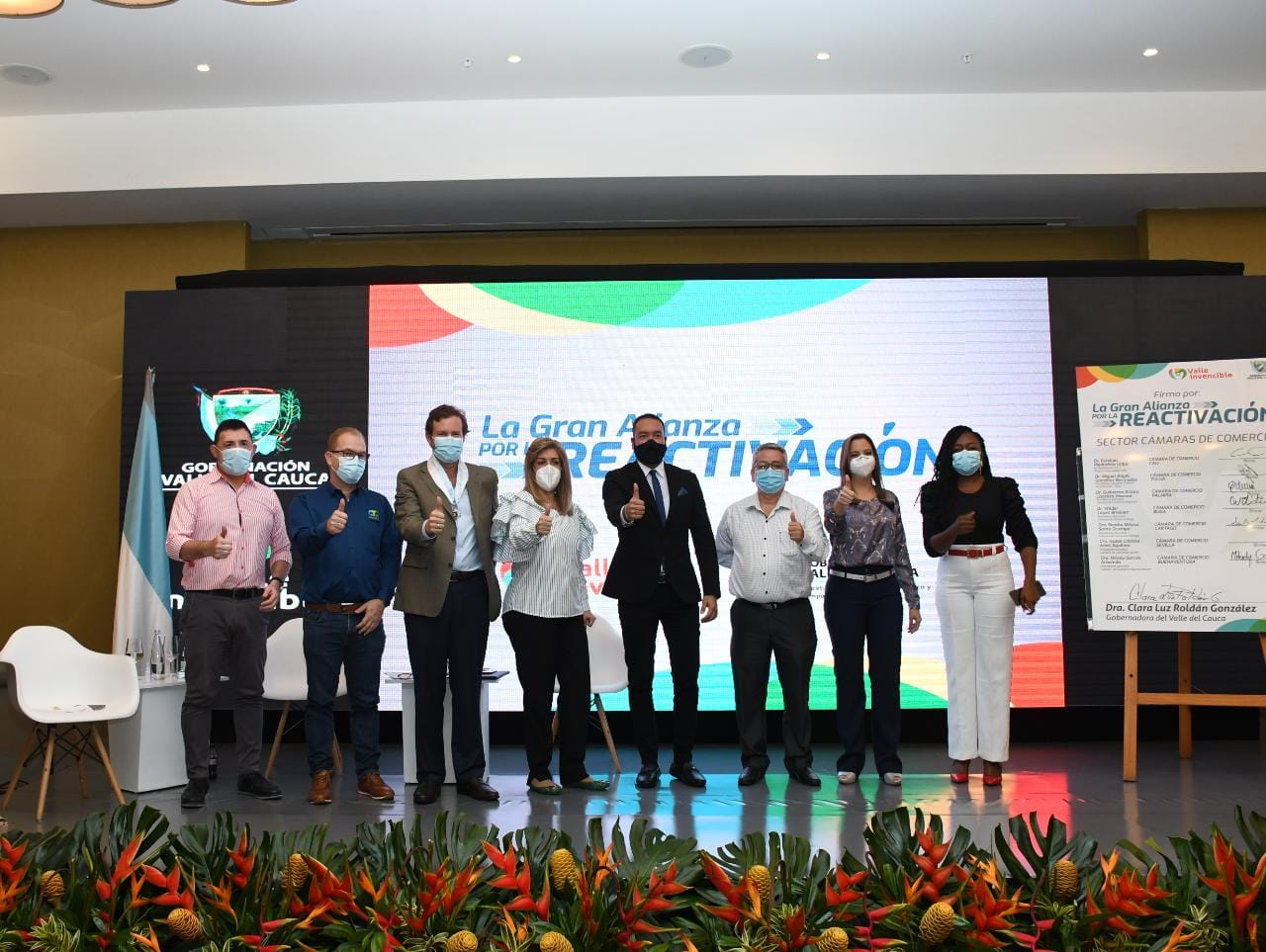 La Gobernación y 30 entidades de la región firman la ‘Gran Alianza por la Reactivación del Valle del Cauca’