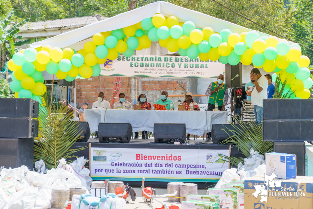 La Secretaría de Desarrollo Económico y Rural de Buenaventura celebró el Día del Campesino En el corregimiento de Cisneros 