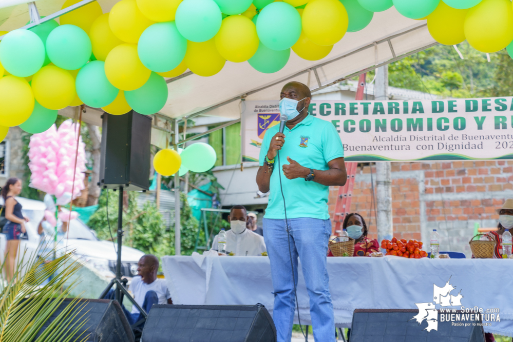 La Secretaría de Desarrollo Económico y Rural de Buenaventura celebró el Día del Campesino En el corregimiento de Cisneros 