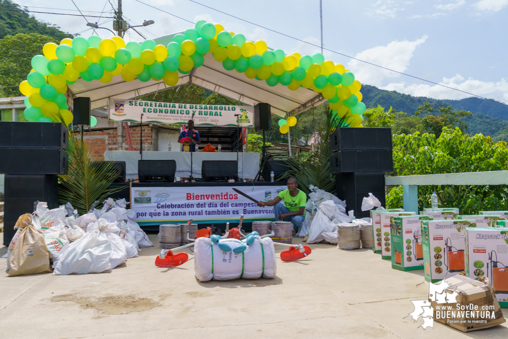 La Secretaría de Desarrollo Económico y Rural de Buenaventura celebró el Día del Campesino En el corregimiento de Cisneros 