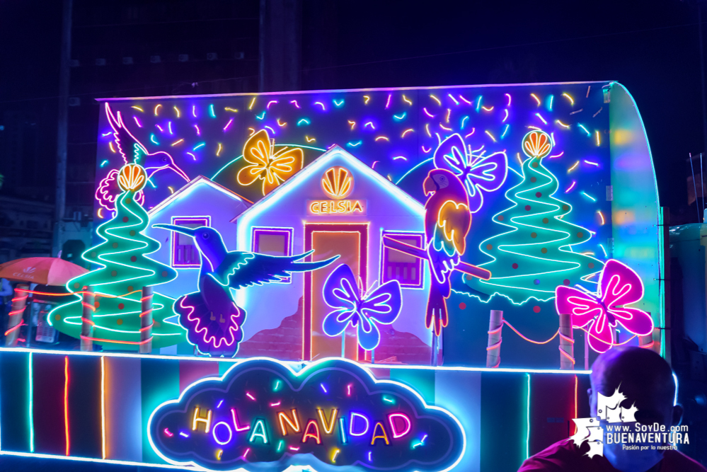 Con el apoyo de la Administración Distrital de Buenaventura, Celsia realizó el desfile mágico de la buena energía en Navidad