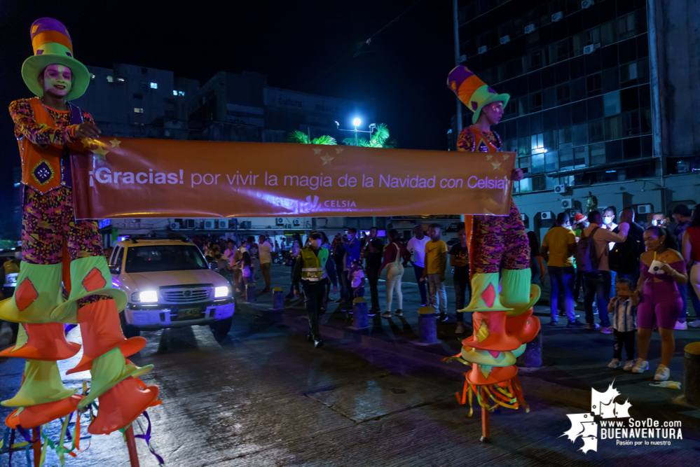 Con el apoyo de la Administración Distrital de Buenaventura, Celsia realizó el desfile mágico de la buena energía en Navidad