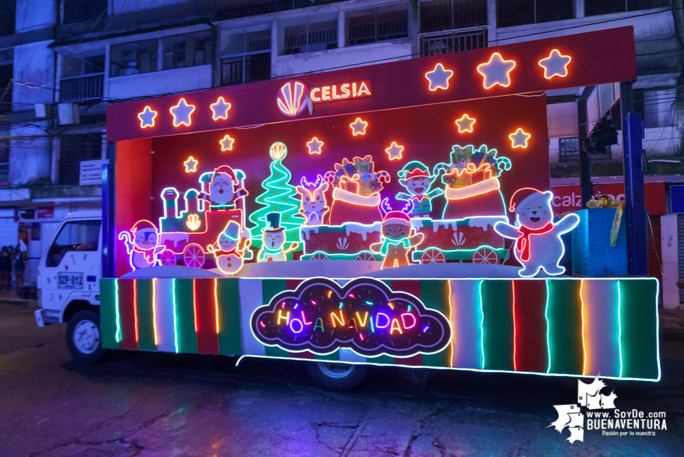 Con el apoyo de la Administración Distrital de Buenaventura, Celsia realizó el desfile mágico de la buena energía en Navidad