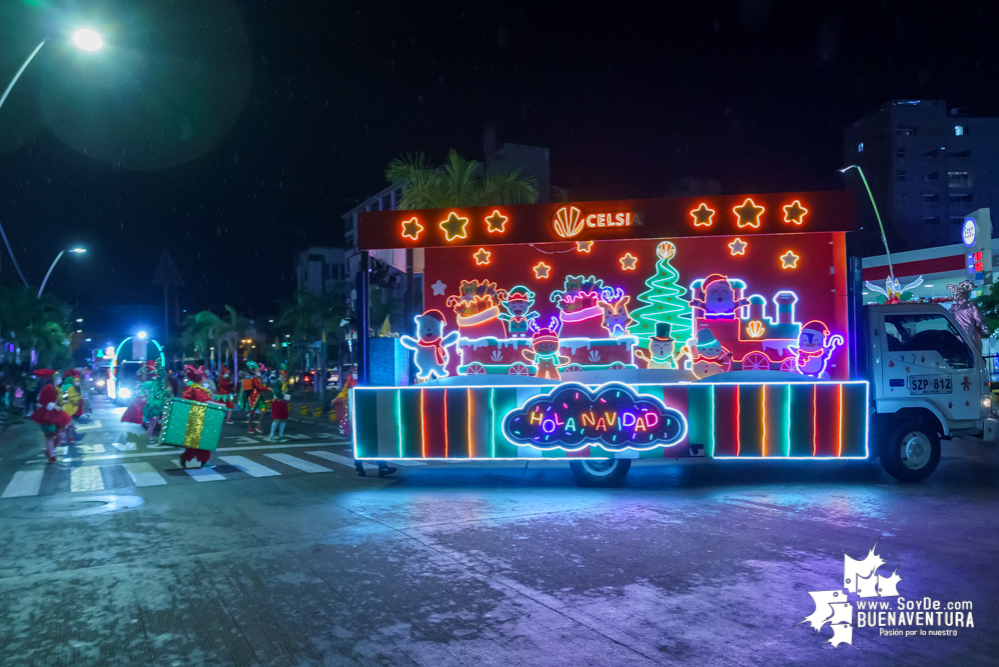 Con el apoyo de la Administración Distrital de Buenaventura, Celsia realizó el desfile mágico de la buena energía en Navidad