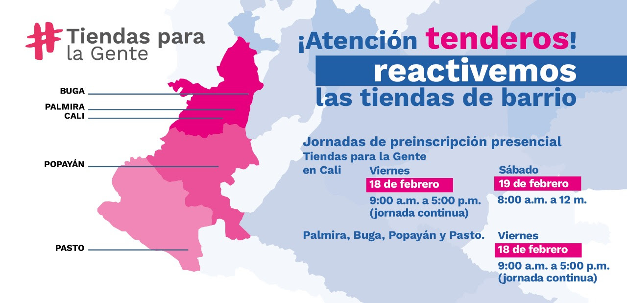 Prosperidad Social abre en Valle del Cauca 3.000 cupos del programa Tiendas para la Gente
