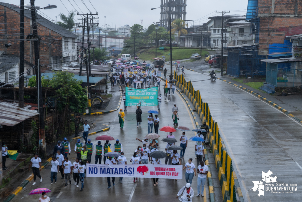 En Buenaventura no solo se marchó por la vida y la paz, sino también contra el miedo y la desesperanza